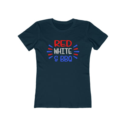 Red White BBQ Woman t shirt