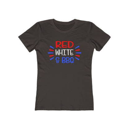 Red White BBQ Woman t shirt