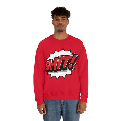 Shit! colorful graphic Crewneck Sweatshirt