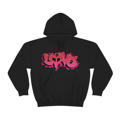 Peace and Love graffiti Hoodie