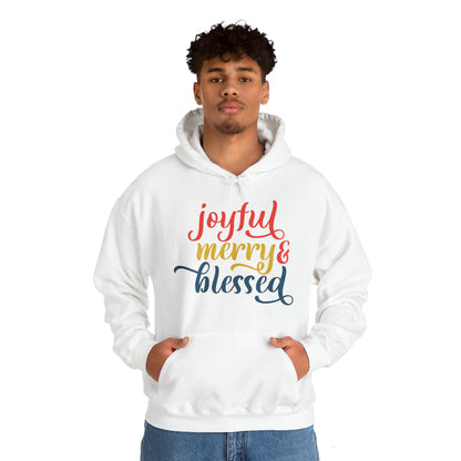 Joyful-Merry-blessed Christmas Hoodie