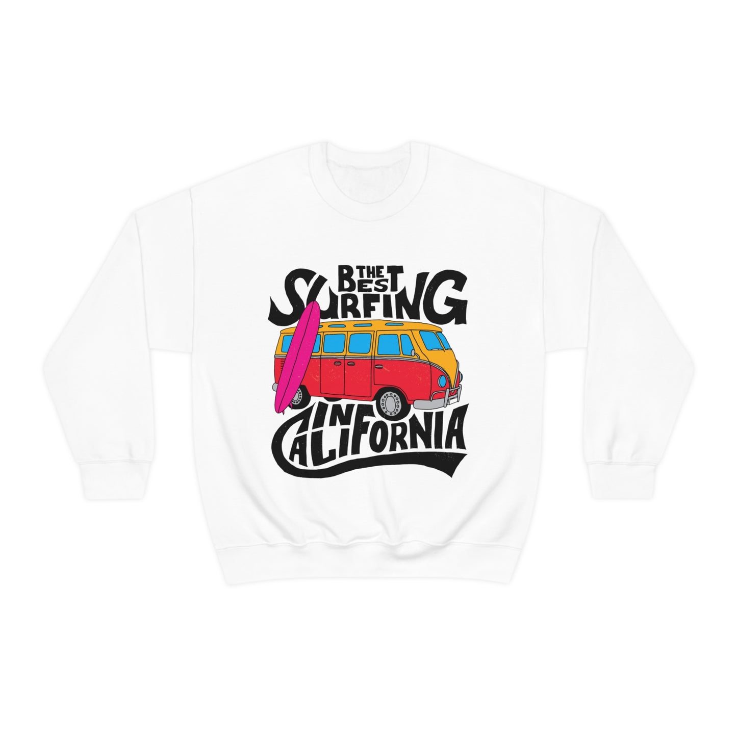 Best Surfing in California Crewneck Sweatshirt