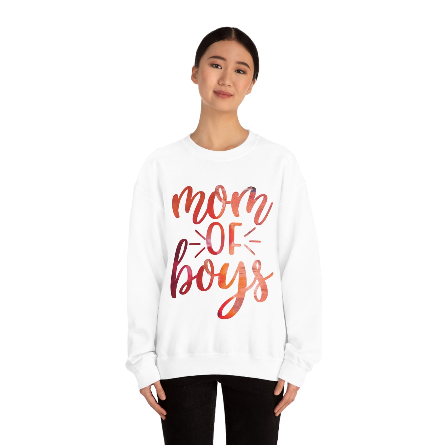 mom of boys Crewneck Sweatshirt