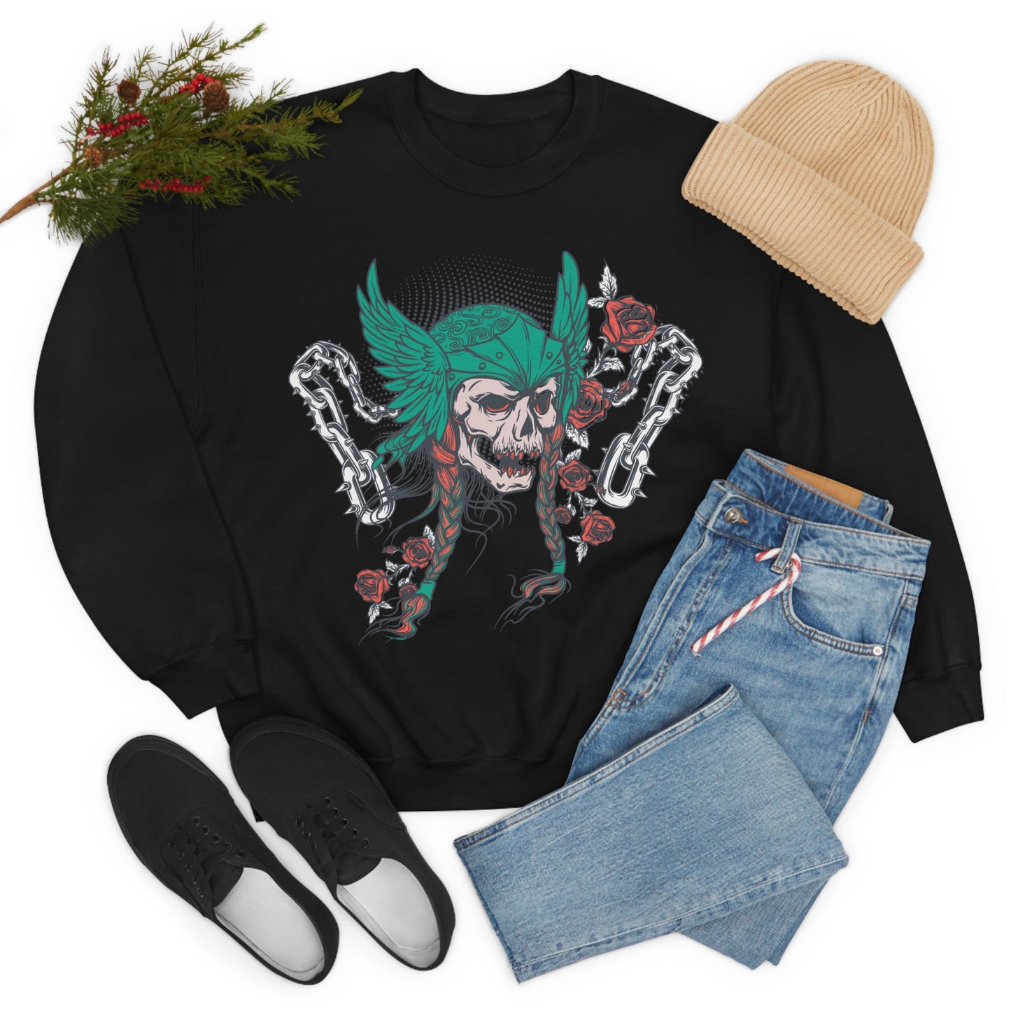 Chained Up Warrior Crewneck Sweatshirt