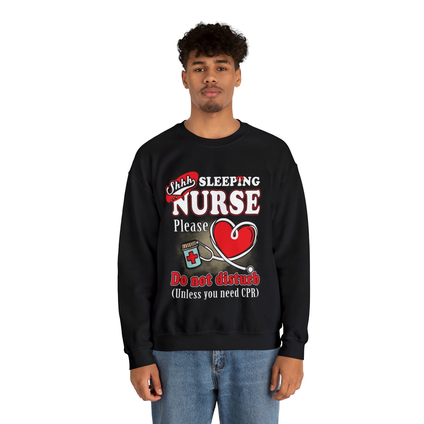 Sleeping nurse Crewneck Sweatshirt