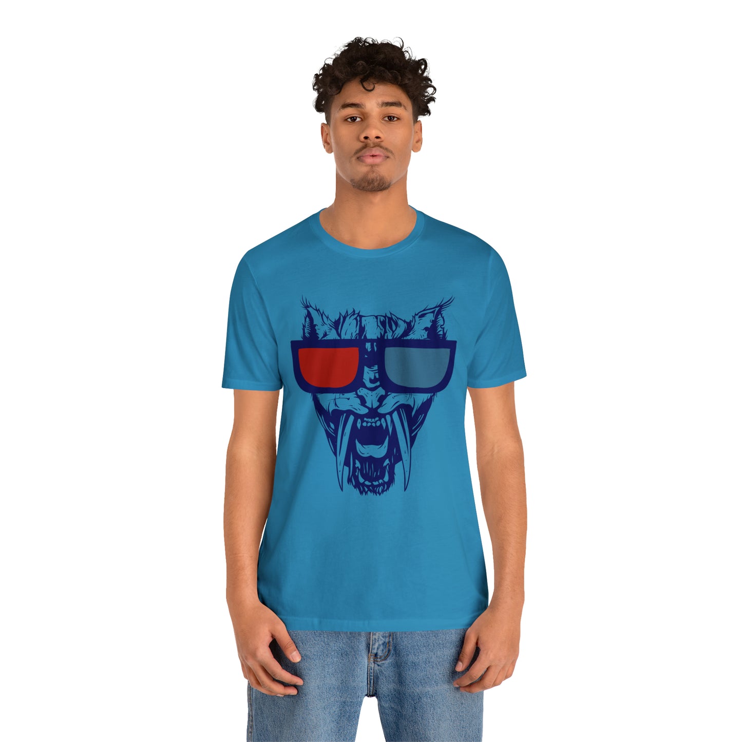 3D Glasses Tiger T-Shirt