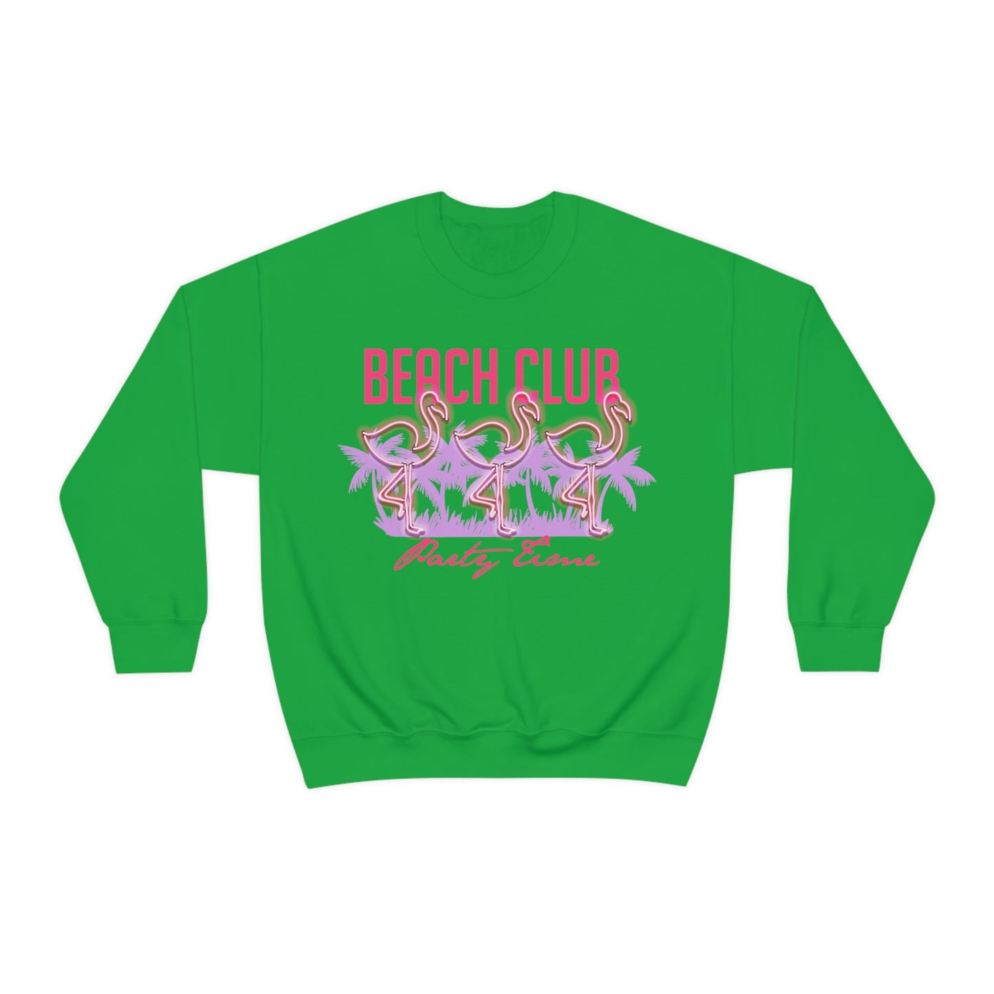 Beach Club Party Time Crewneck Sweatshirt