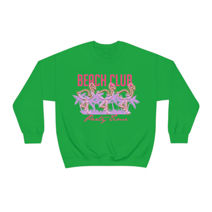 Beach Club Party Time Crewneck Sweatshirt