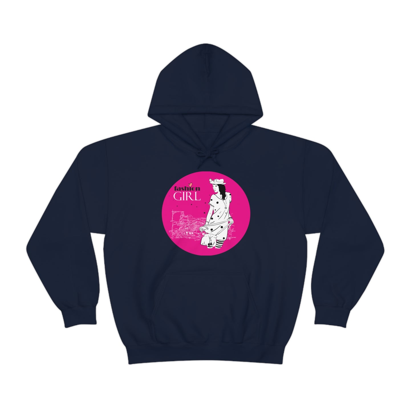 Pink Fashion girl Hoodie