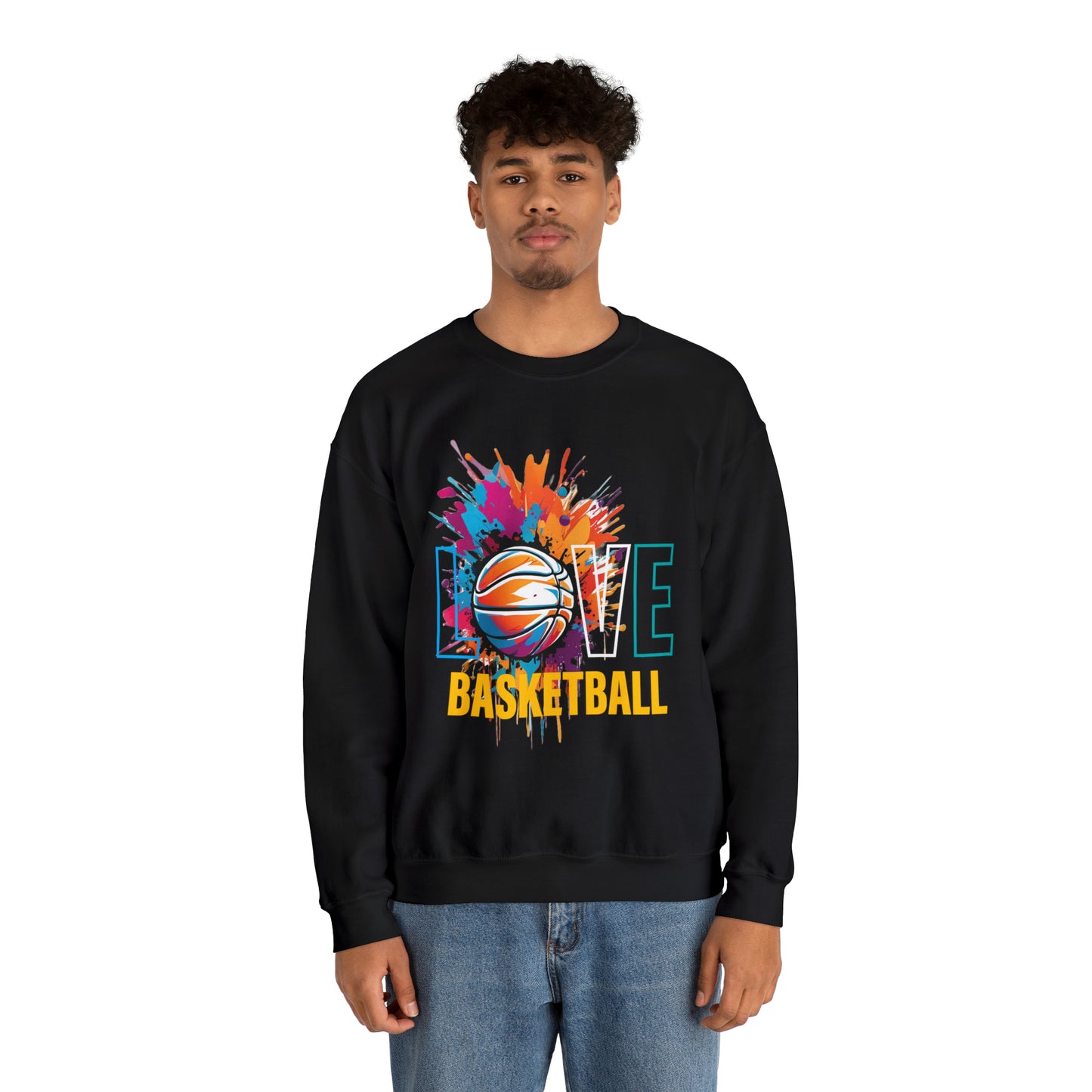 Love basketball Crewneck Sweatshirt