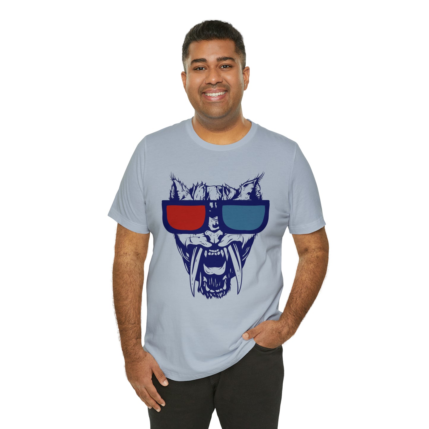 3D Glasses Tiger T-Shirt