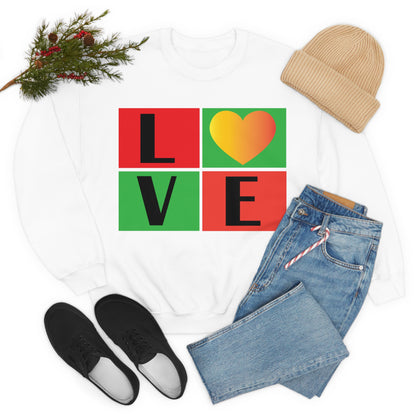 Love Squares Crewneck Sweatshirt