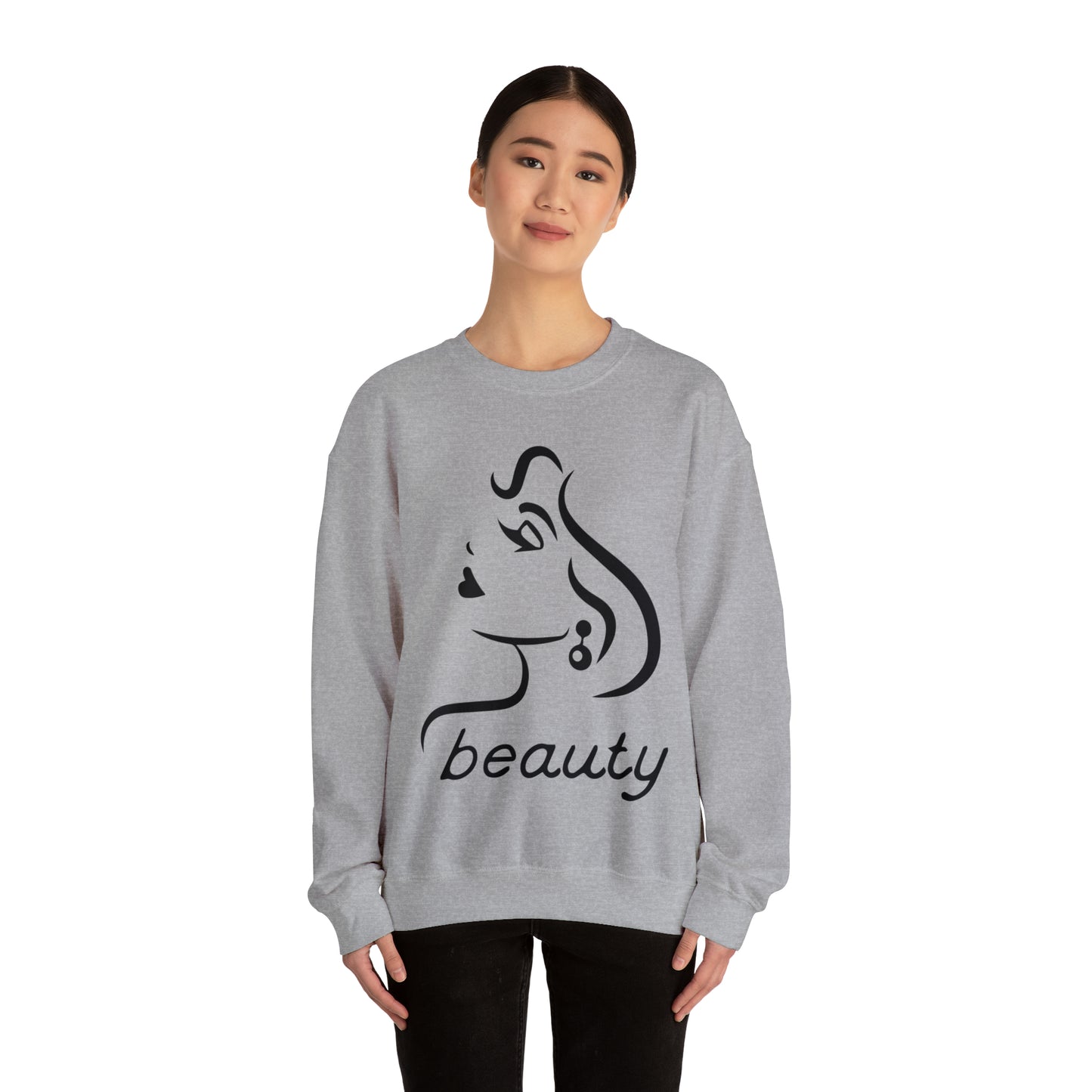 Beauty is woman Crewneck Sweatshirt