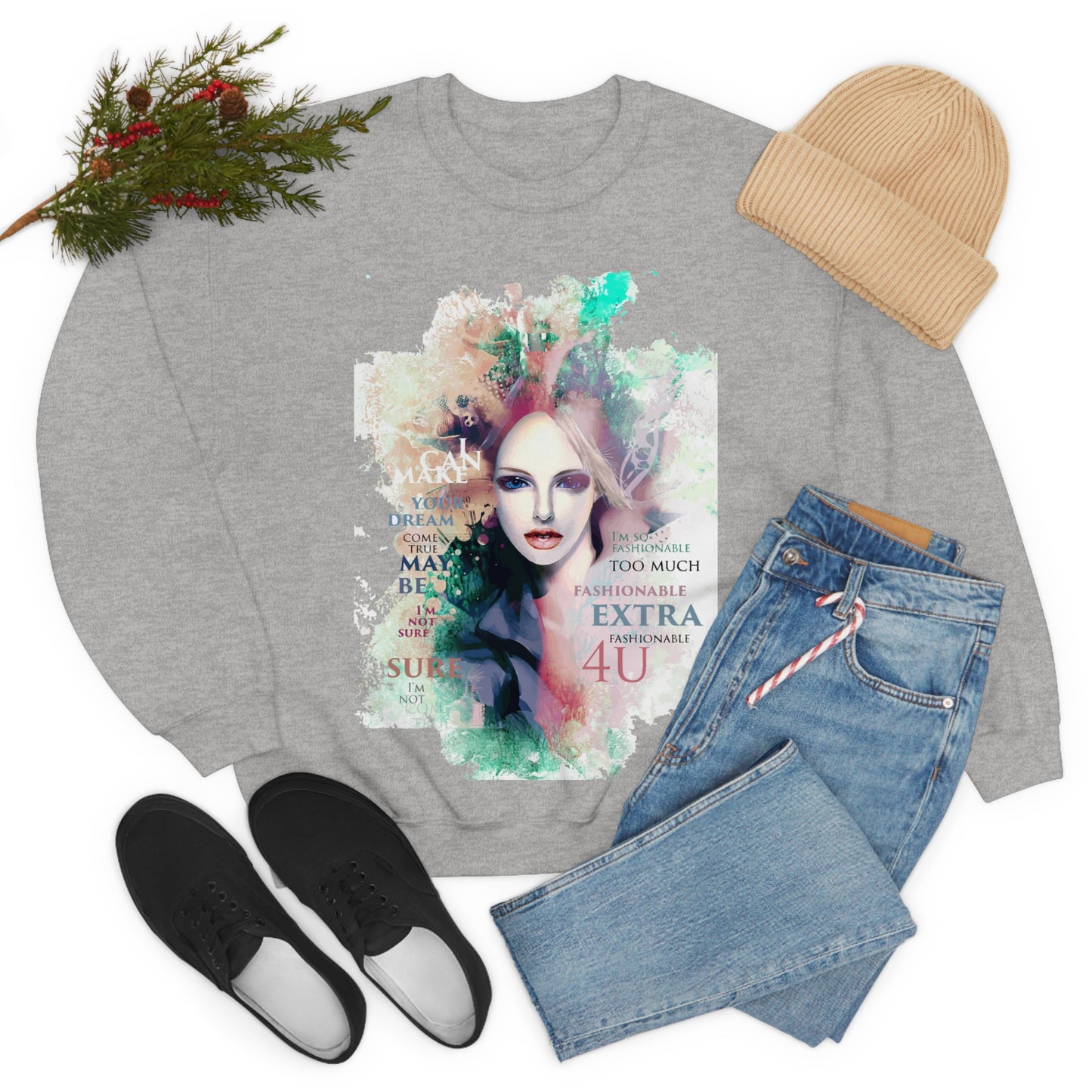 Fashionable Extra Crewneck Sweatshirt