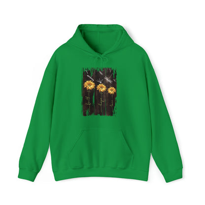 Sunflowers Faith hope love Hoodie