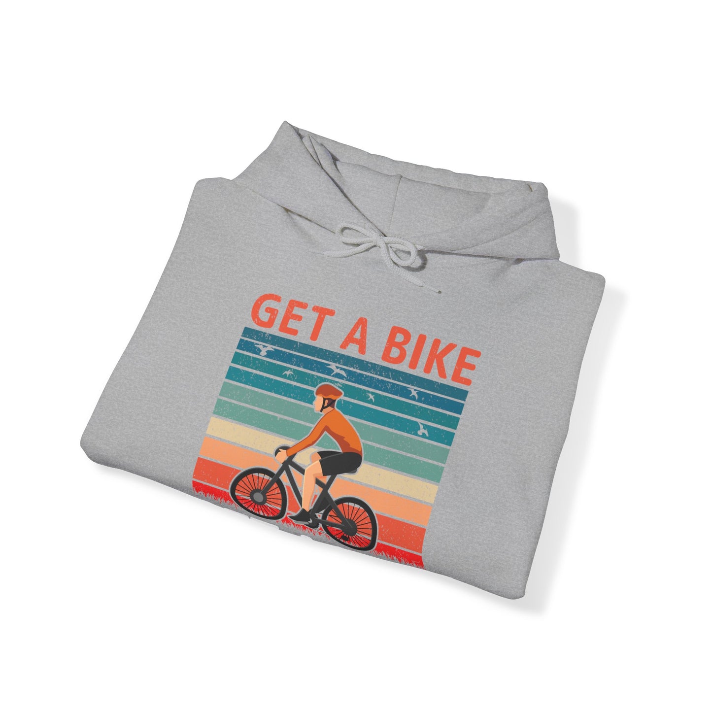 Get a bike and get a life vintage Hoodie