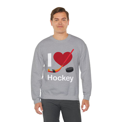 I love hockey Crewneck Sweatshirt