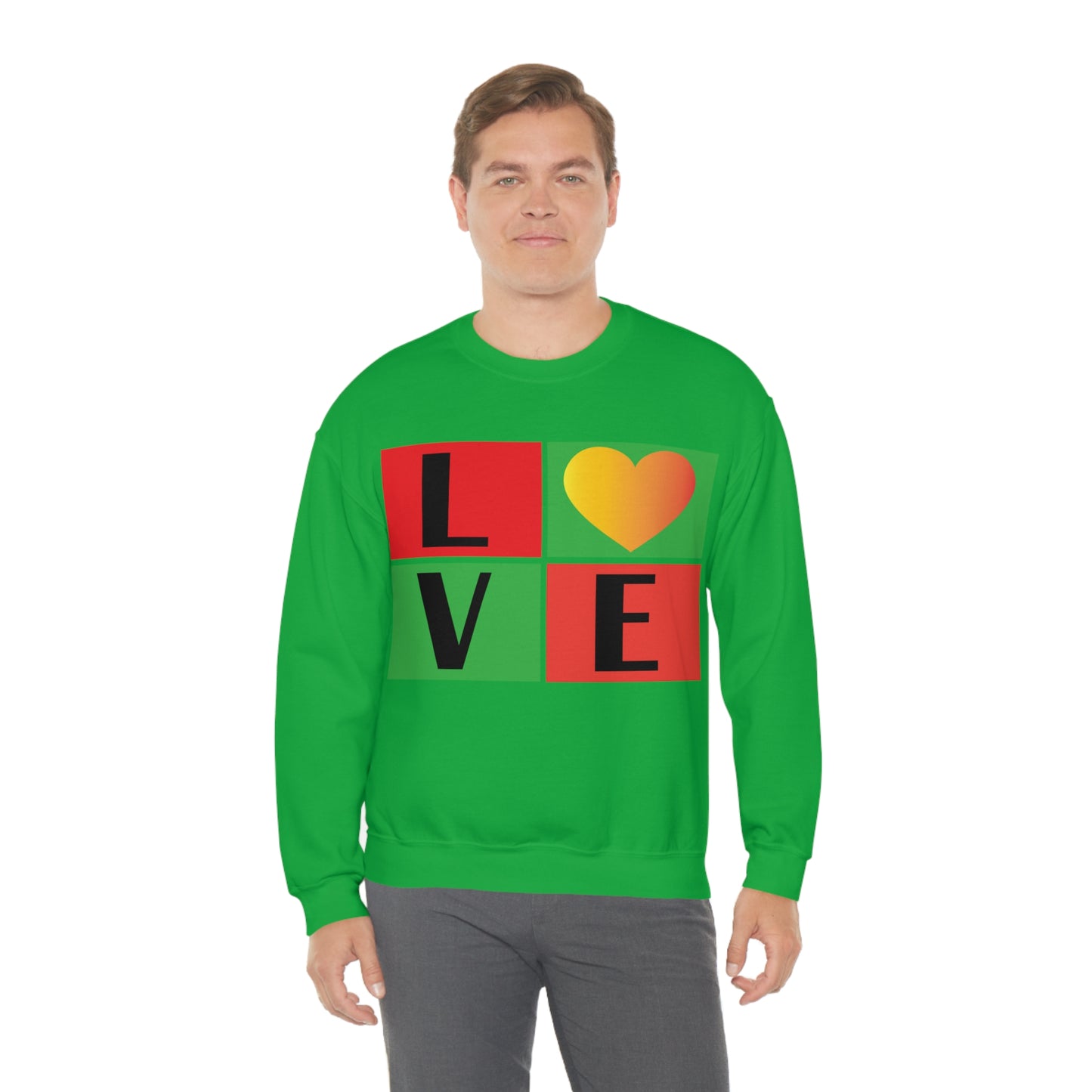 Love Squares Crewneck Sweatshirt