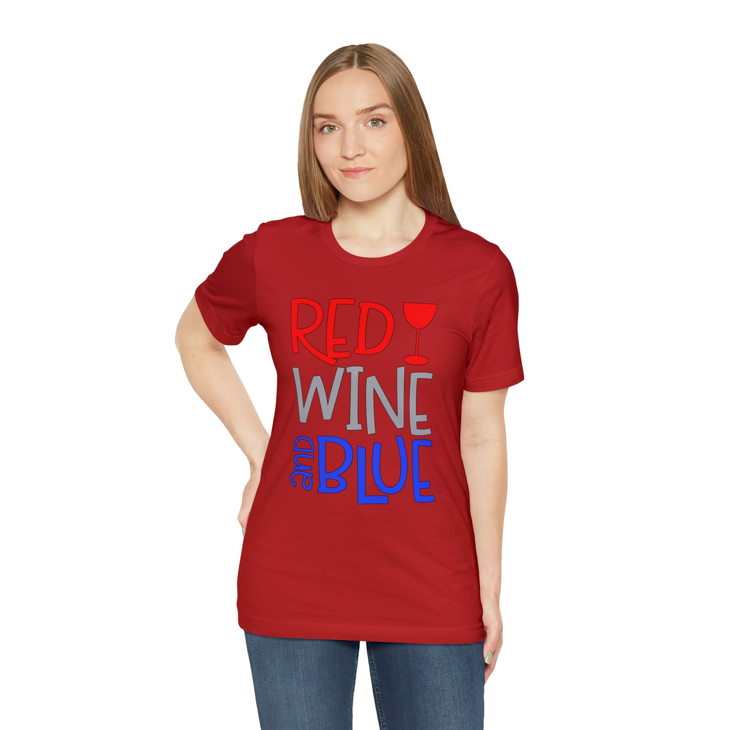 Red Wine Blue T-Shirt