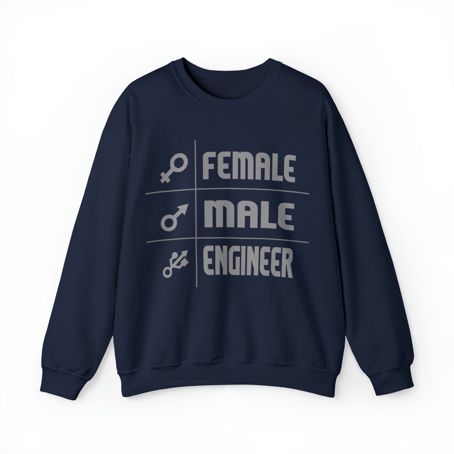 Female - male- engineer Crewneck Sweatshirt