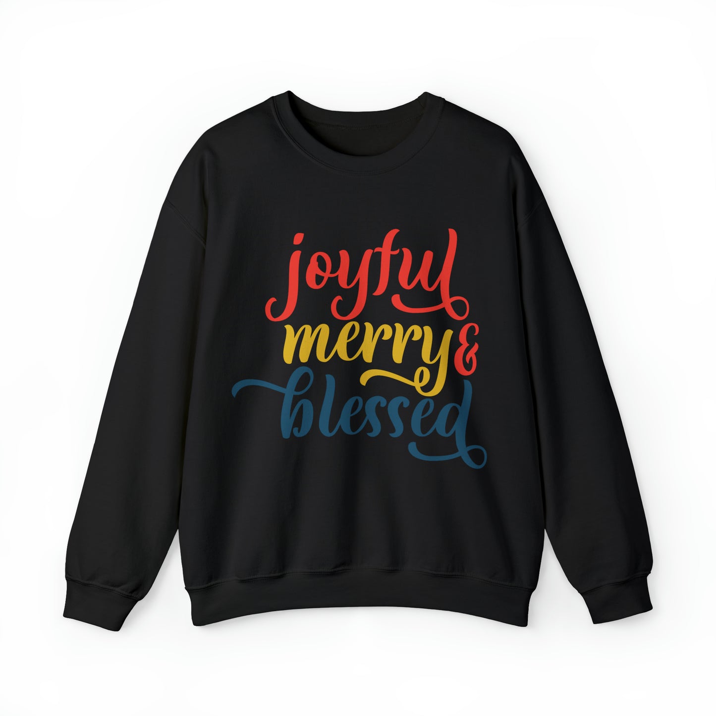 Joyful-Merry-blessed Christmas Crewneck Sweatshirt