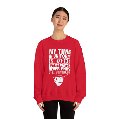 my time in uniform is over Crewneck Sweatshirt