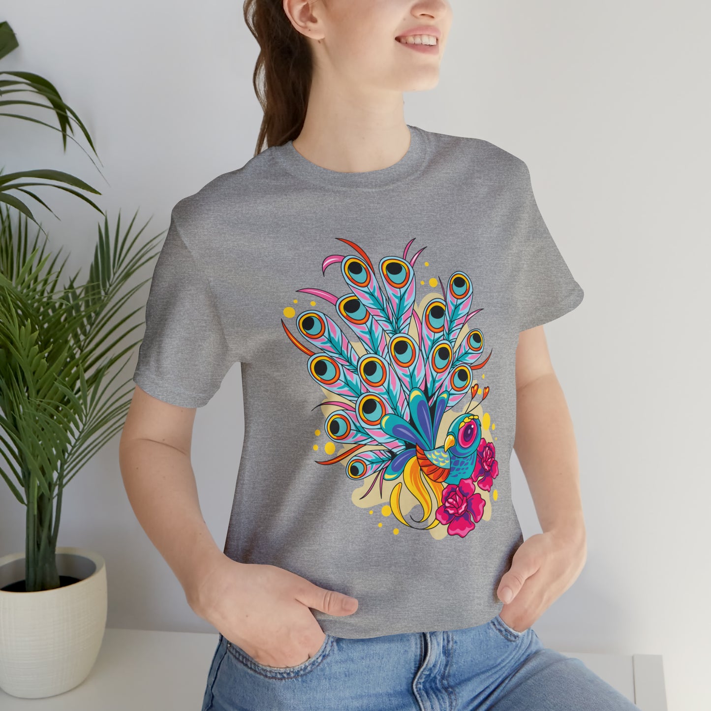 Colorful Peacock T-Shirt