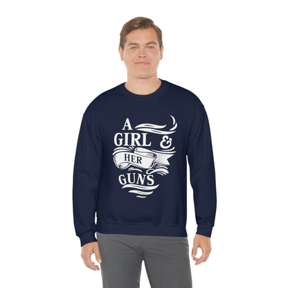 A Girl and Her Guns Crewneck Sweatshirt