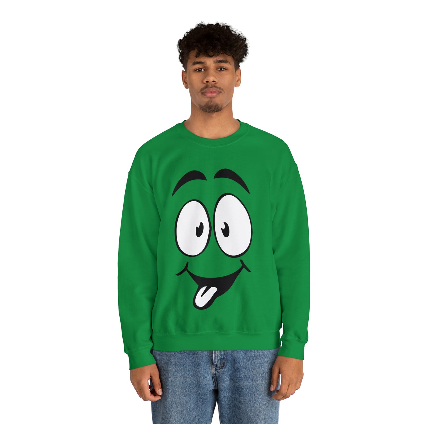 Tongue out face Crewneck Sweatshirt