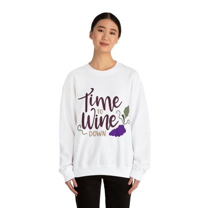 Time_to_wine_down Crewneck Sweatshirt