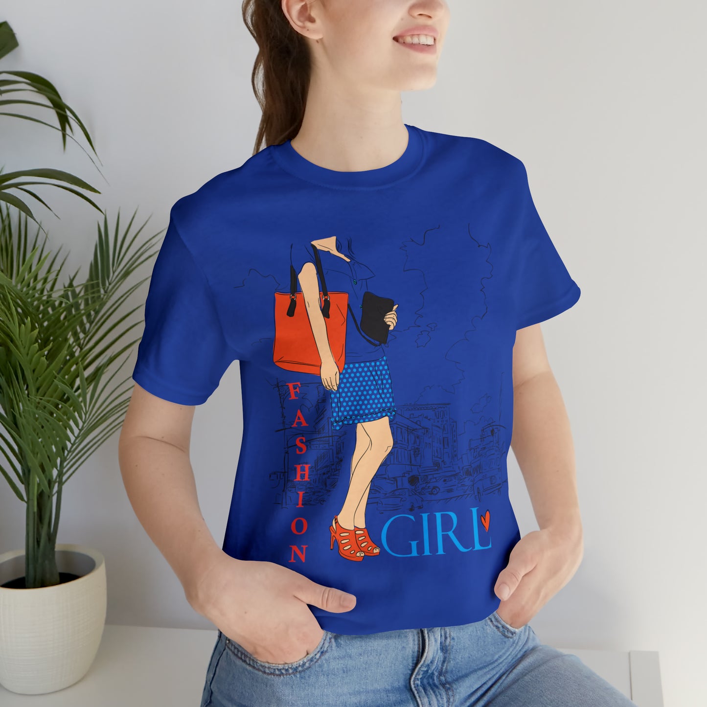 Fashion girl with a bag T-Shirt