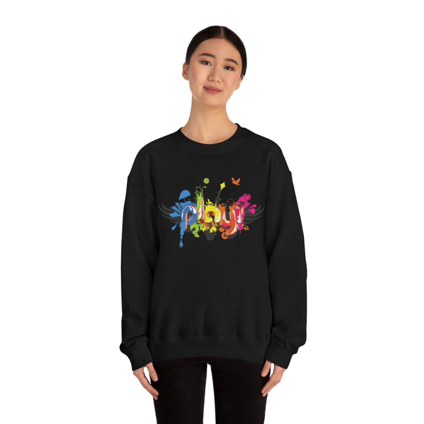 Play colorful graffiti Crewneck Sweatshirt