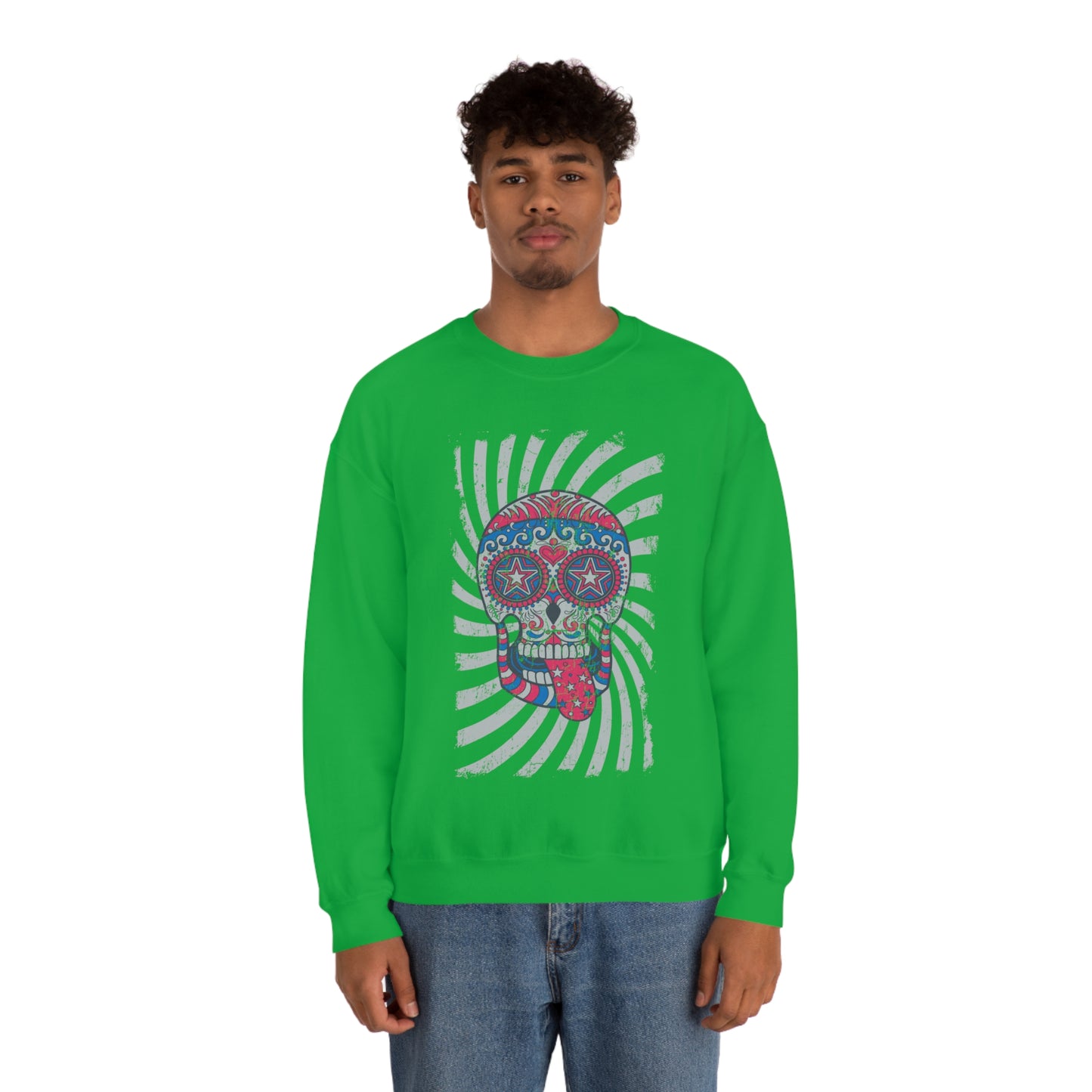 Hippie Skull Crewneck Sweatshirt