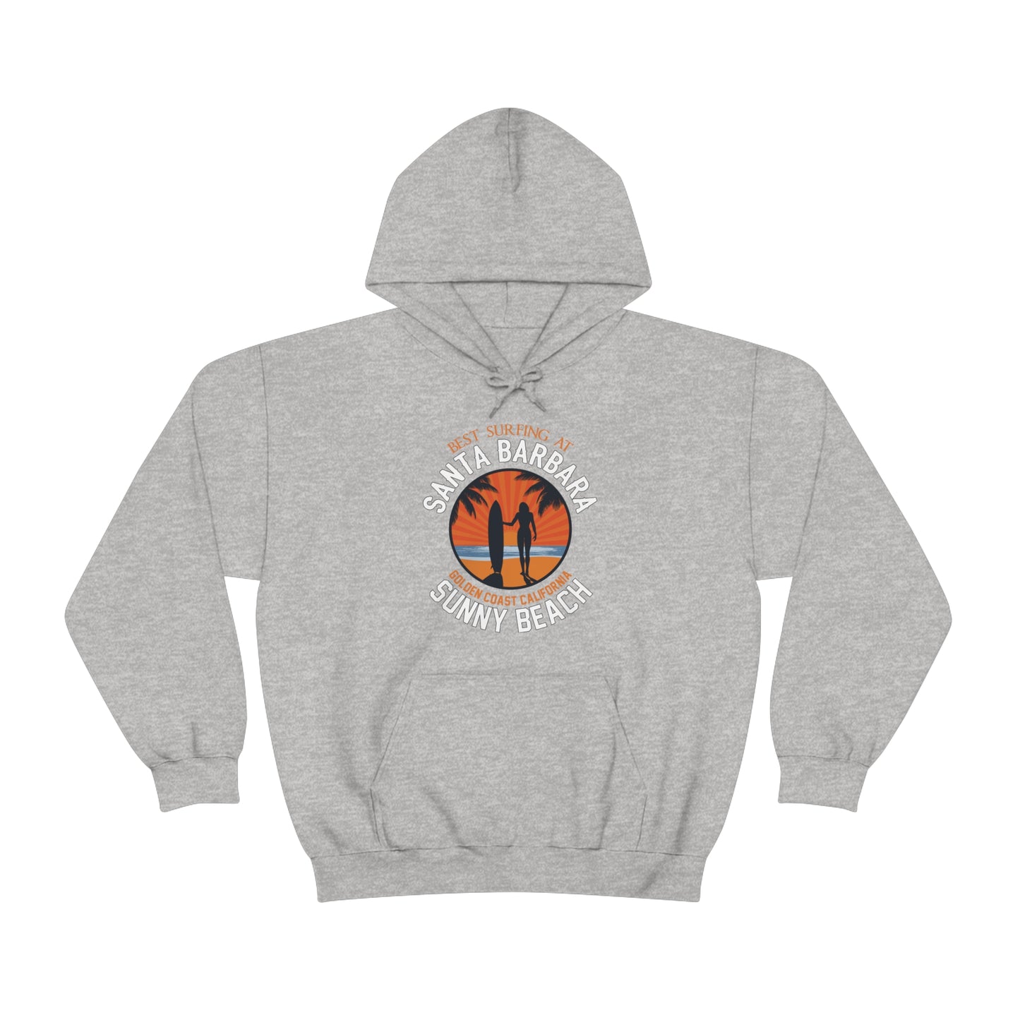 Santa Barbara sunny beach Hoodie