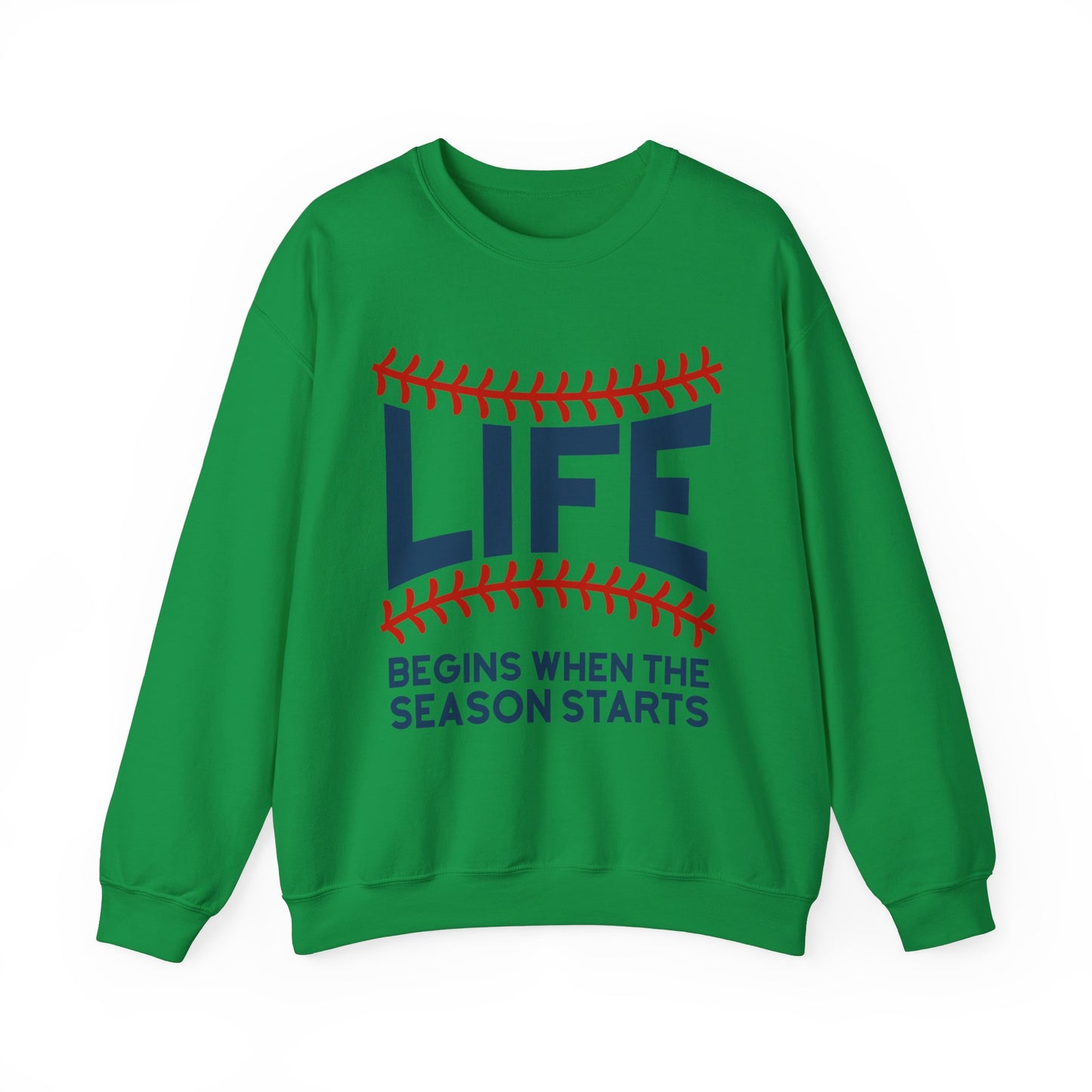 Life Begins When Season Starts Crewneck Sweatshirt