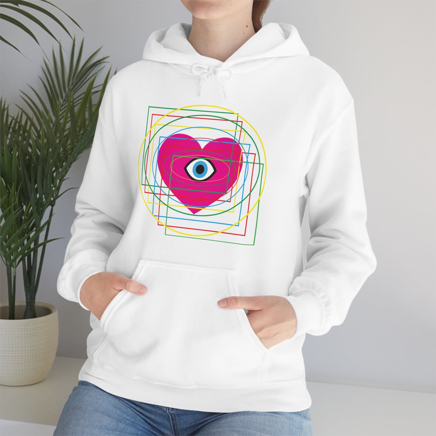 Eye Love in all dimension Hoodie