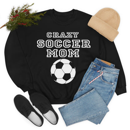 Crazy soccer mom Crewneck Sweatshirt