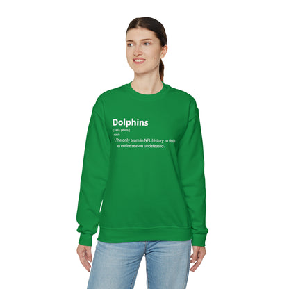 Dolphins definition Crewneck Sweatshirt