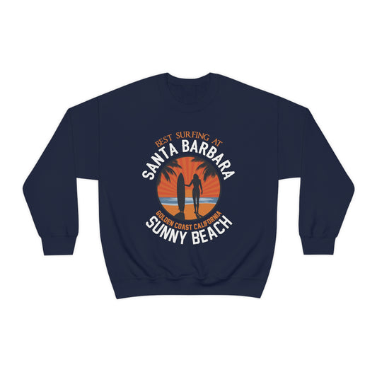 Santa Barbara sunny beach Crewneck Sweatshirt