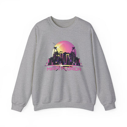 Miami Florida night life Crewneck Sweatshirt