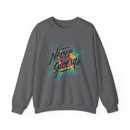 Never give up Crewneck Sweatshirt