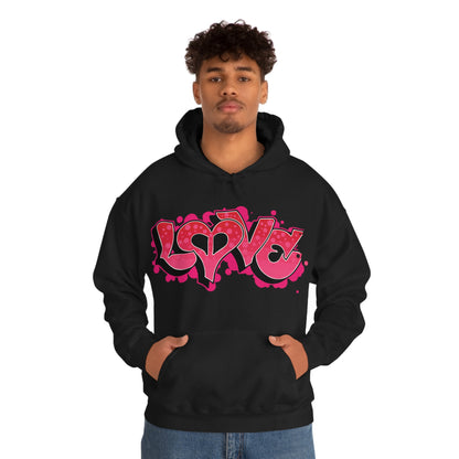 Peace and Love graffiti Hoodie