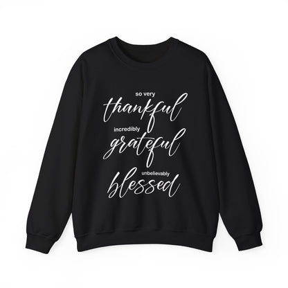 Thankful-Grateful-blessed Crewneck Sweatshirt