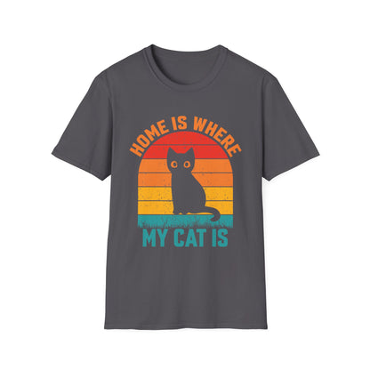 Home is where my cat is vintage T-Shirt