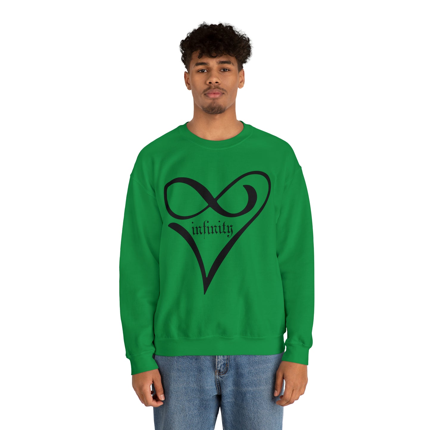 Infinity Heart symbol Crewneck Sweatshirt