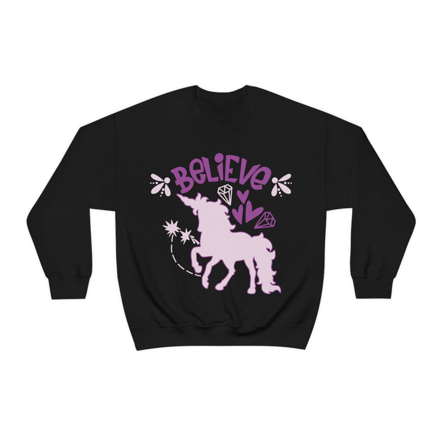 Unicorns_Believe Crewneck Sweatshirt