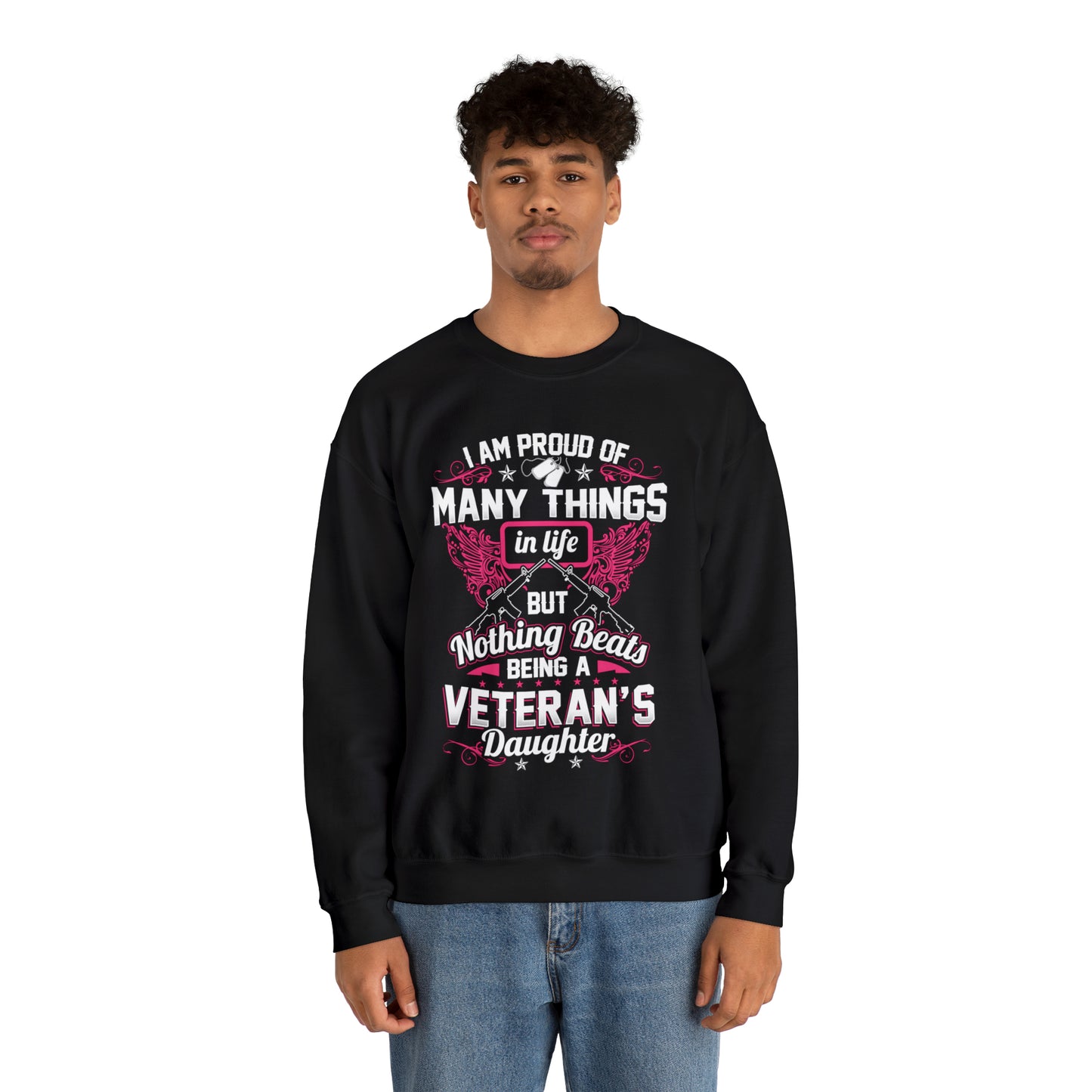 Proud veteran dad Crewneck Sweatshirt