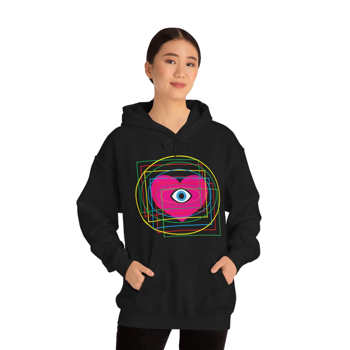 Eye Love in all dimension Hoodie