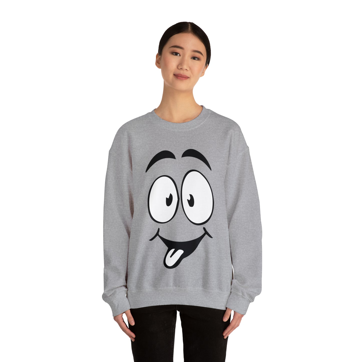 Tongue out face Crewneck Sweatshirt