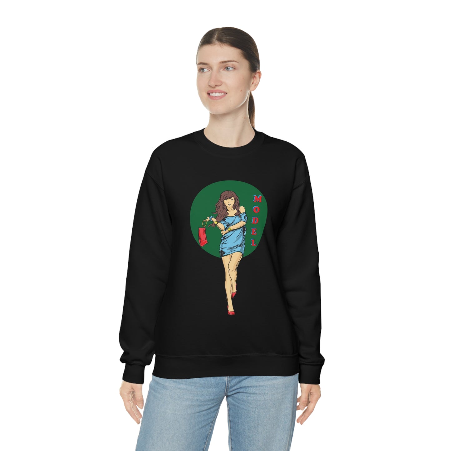 Model girl Crewneck Sweatshirt